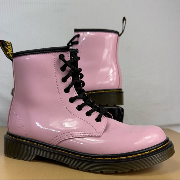 Doc Marten 1460 Kids Pink Boots Size 3Y/Woman’s 5 - Picture 1 of 8